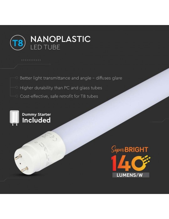 Banzai marker sell Λάμπα LED G13 T8 SMD Nano-Plastic 7W 600mm φυσικό λευκό 4000K Non-rotation  160lm/W